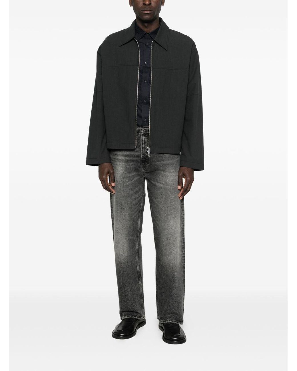 Emporio Armani Black Logo Cotton Shirt for men