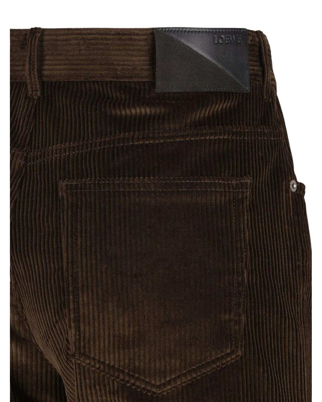 Loewe Brown Cotton Trousers for men