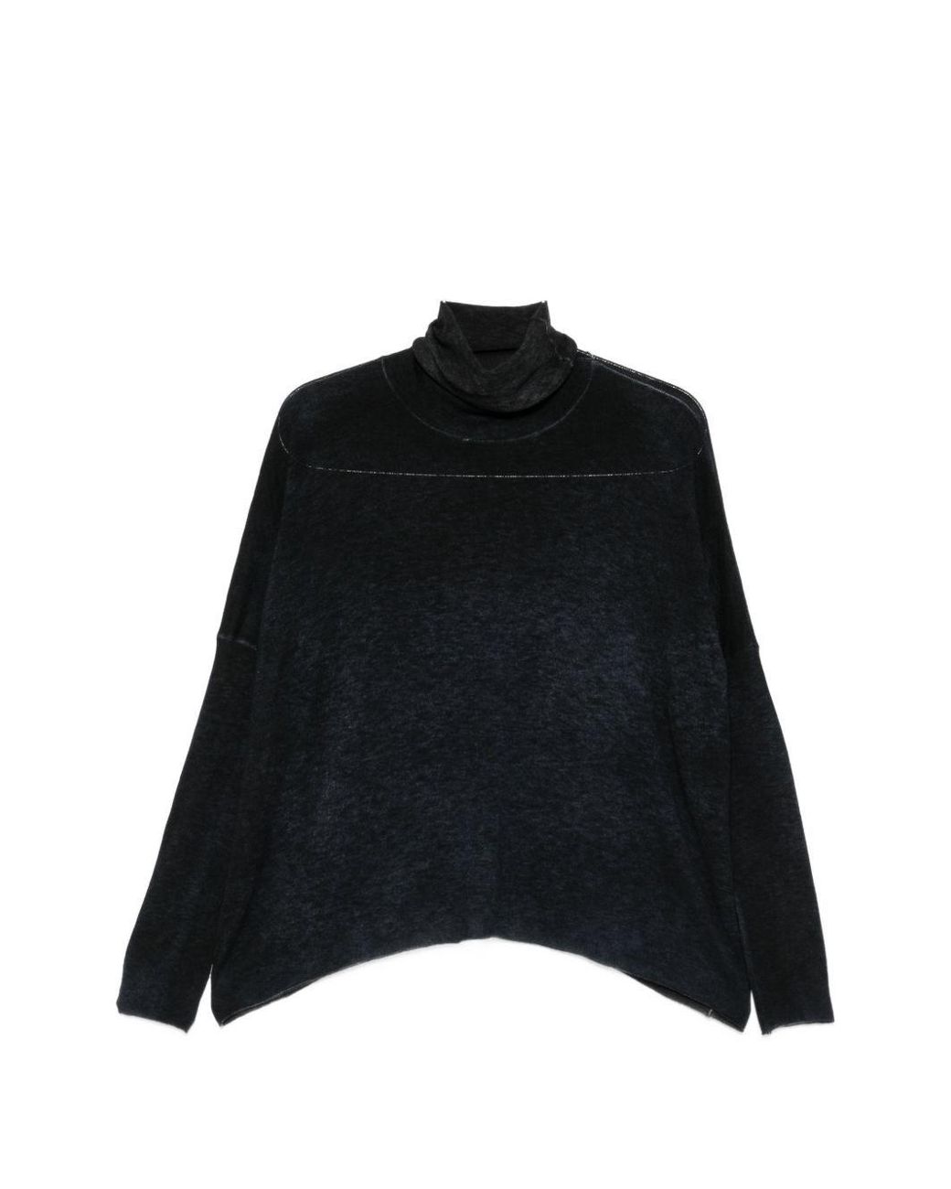 Avant Toi Black Ultralight Cashmere Turtle-Neck Sweater
