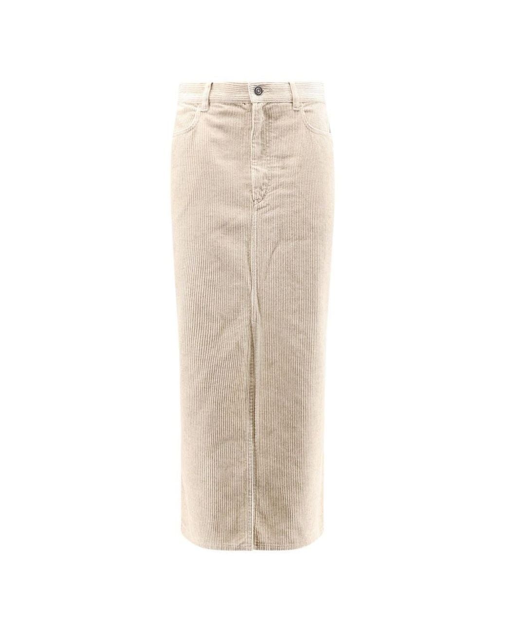 Isabel Marant White Odalie Cotton And Linen Skirt