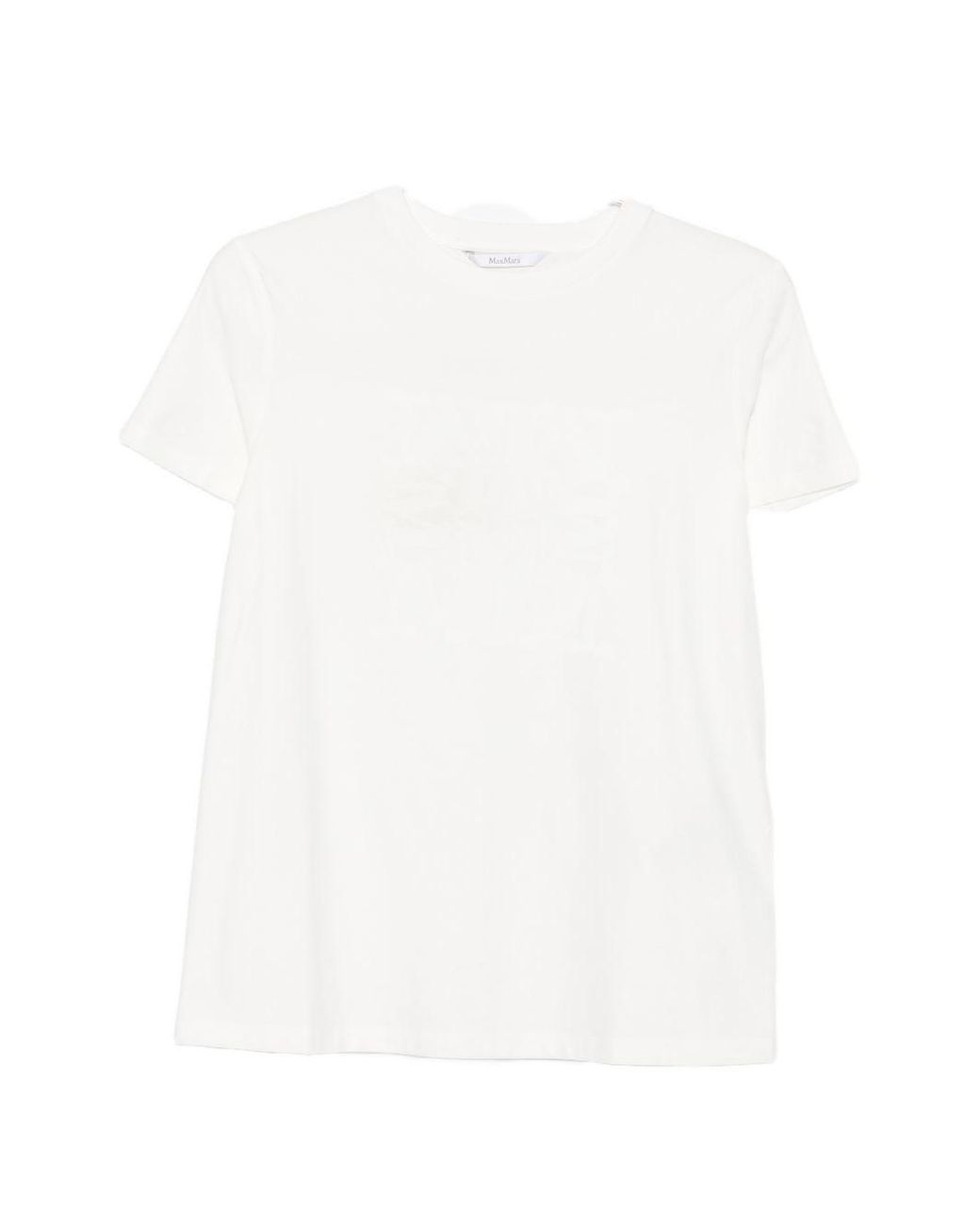 Max Mara White Logo Cotton T-Shirt