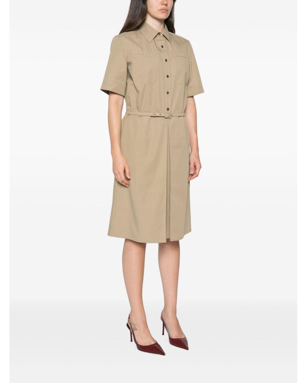 Fendi Natural Cotton Short Dress