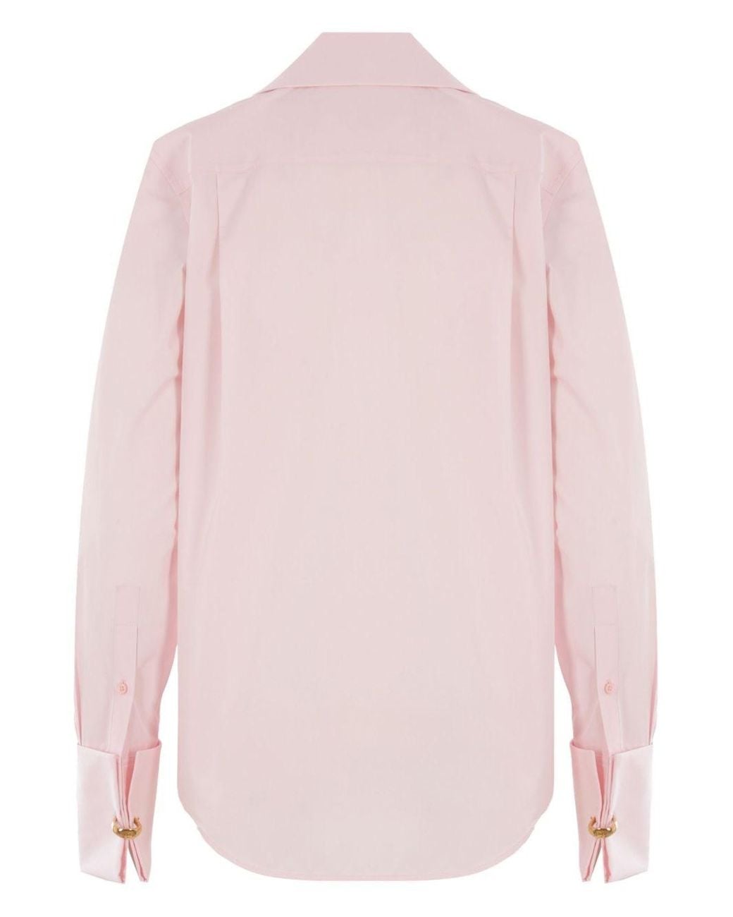 Loewe Pink Draped Cotton Shirt