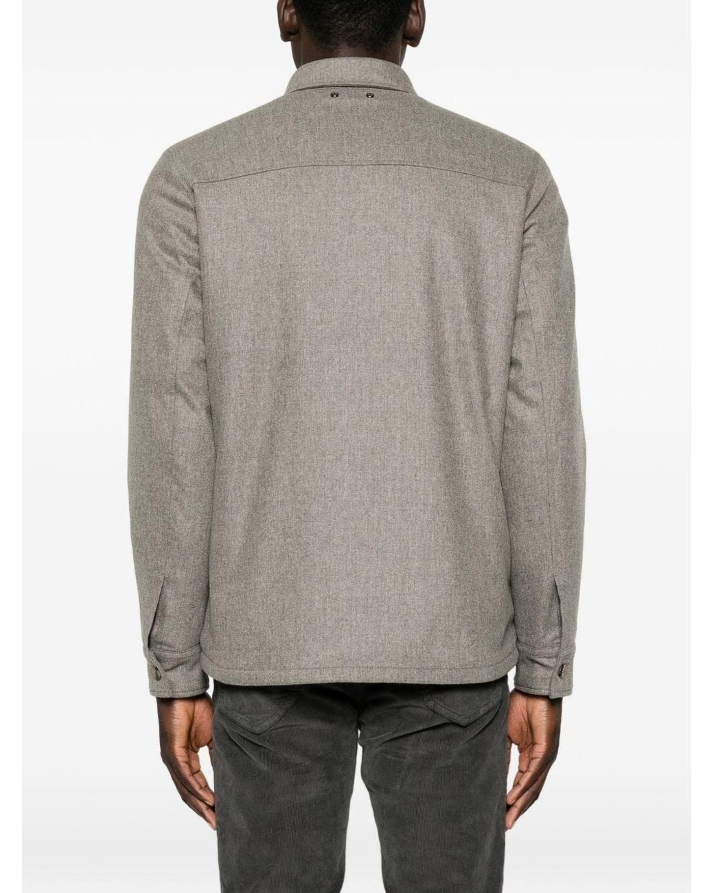 Jacob Cohen Gray Wool Jacket for men