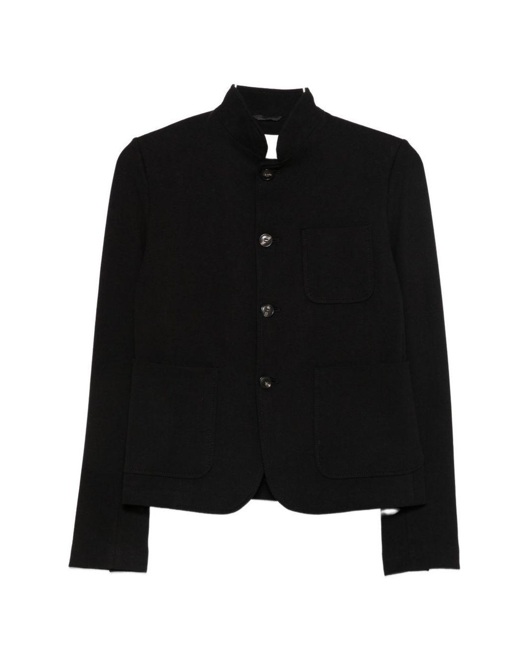 Circolo 1901 Black Cotton Slim Fit Jacket