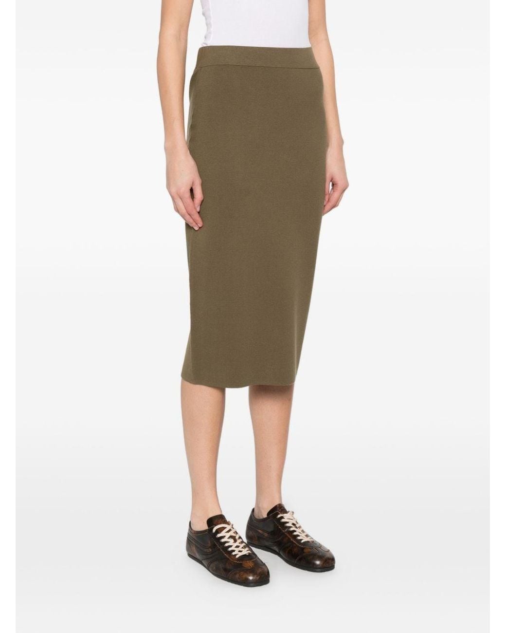 Max Mara Green Long Skirt