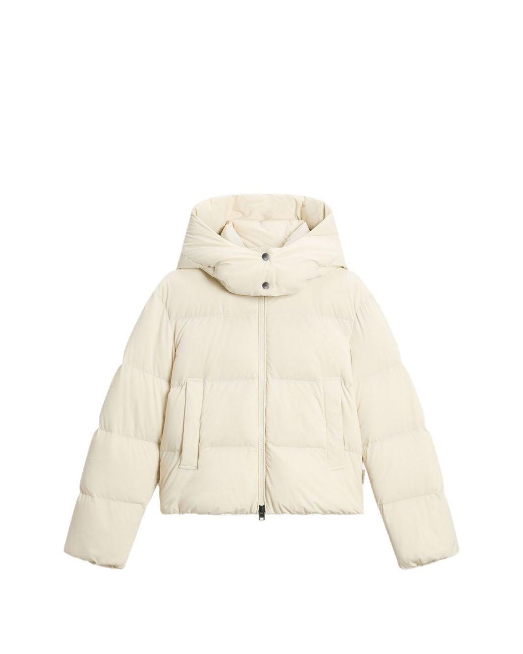 Woolrich Natural Madison Short Down Jacket