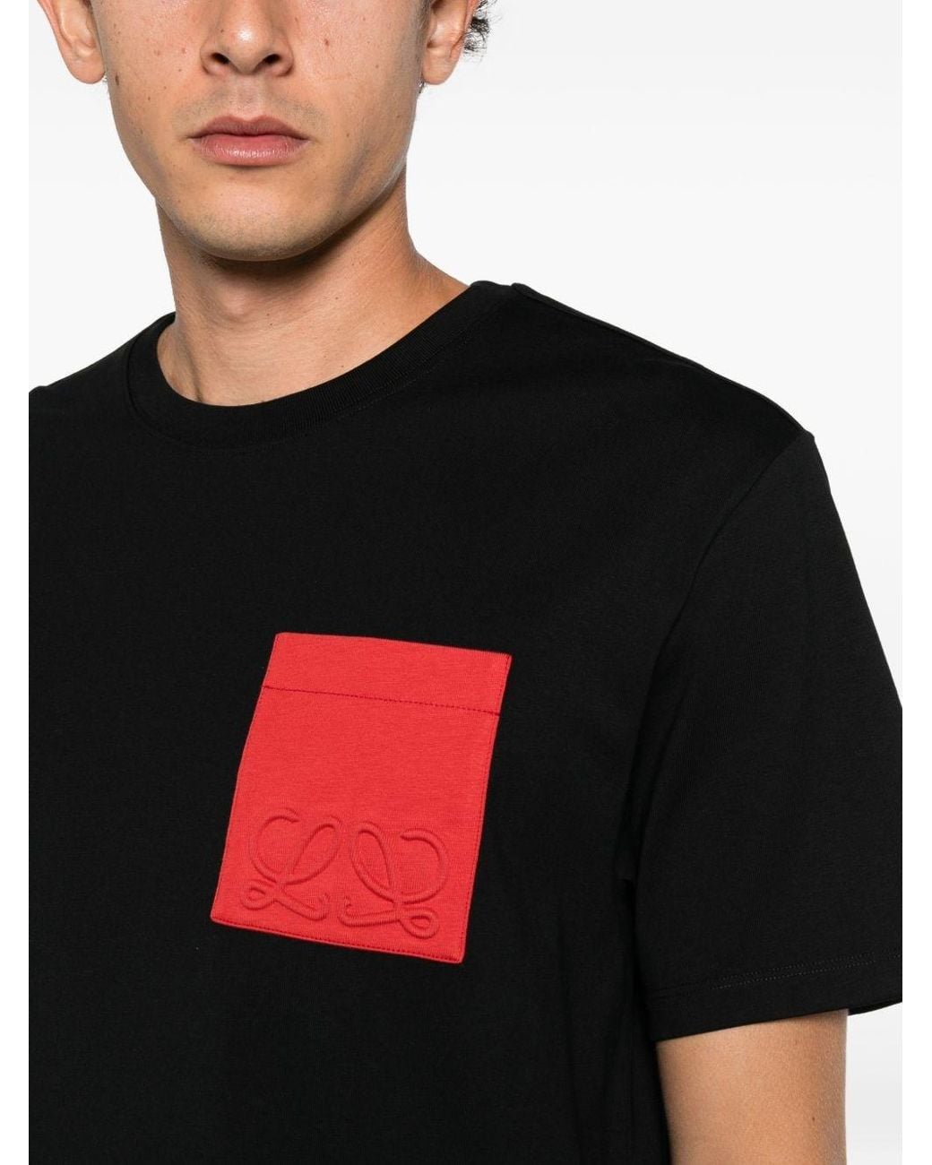 Loewe Black Logo Cotton T-Shirt for men