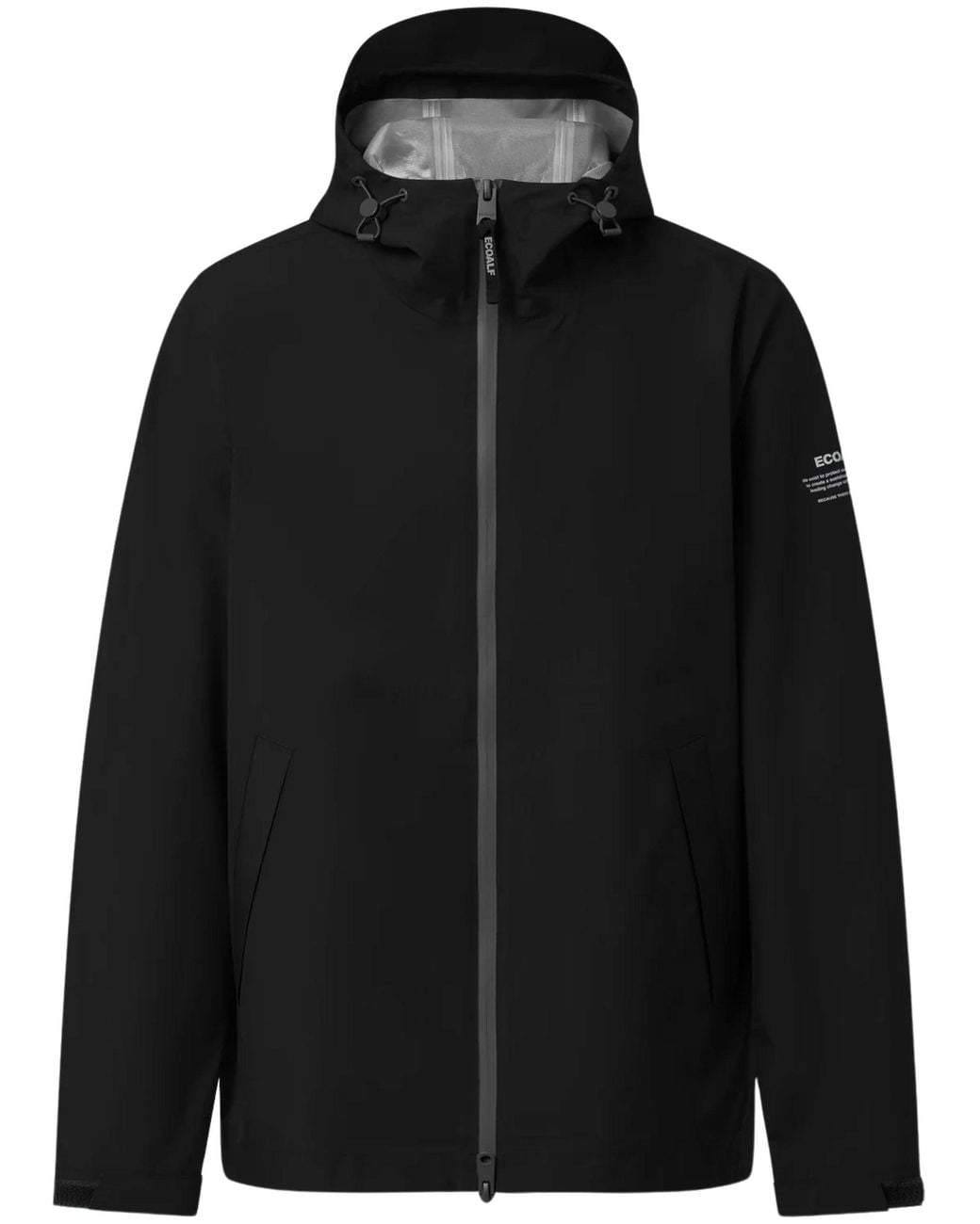 Ecoalf Black Diluvio Jacket for men