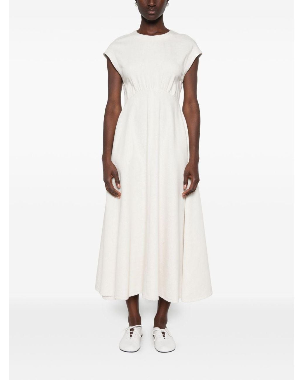 Emporio Armani White Midi Dress
