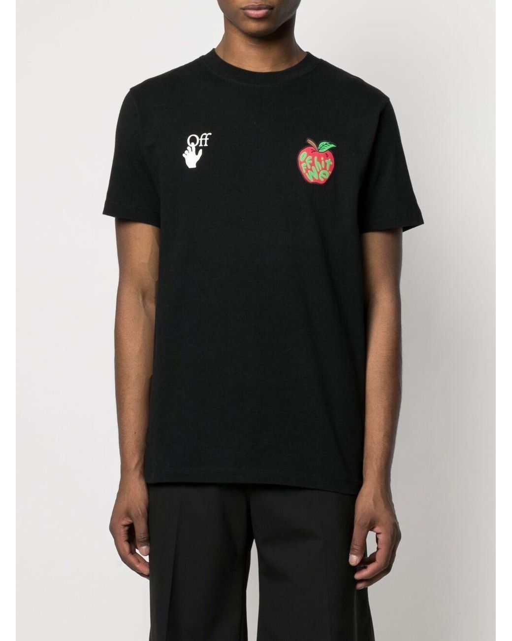 Off-White c/o Virgil Abloh Apple-print Arrow T-shirt in