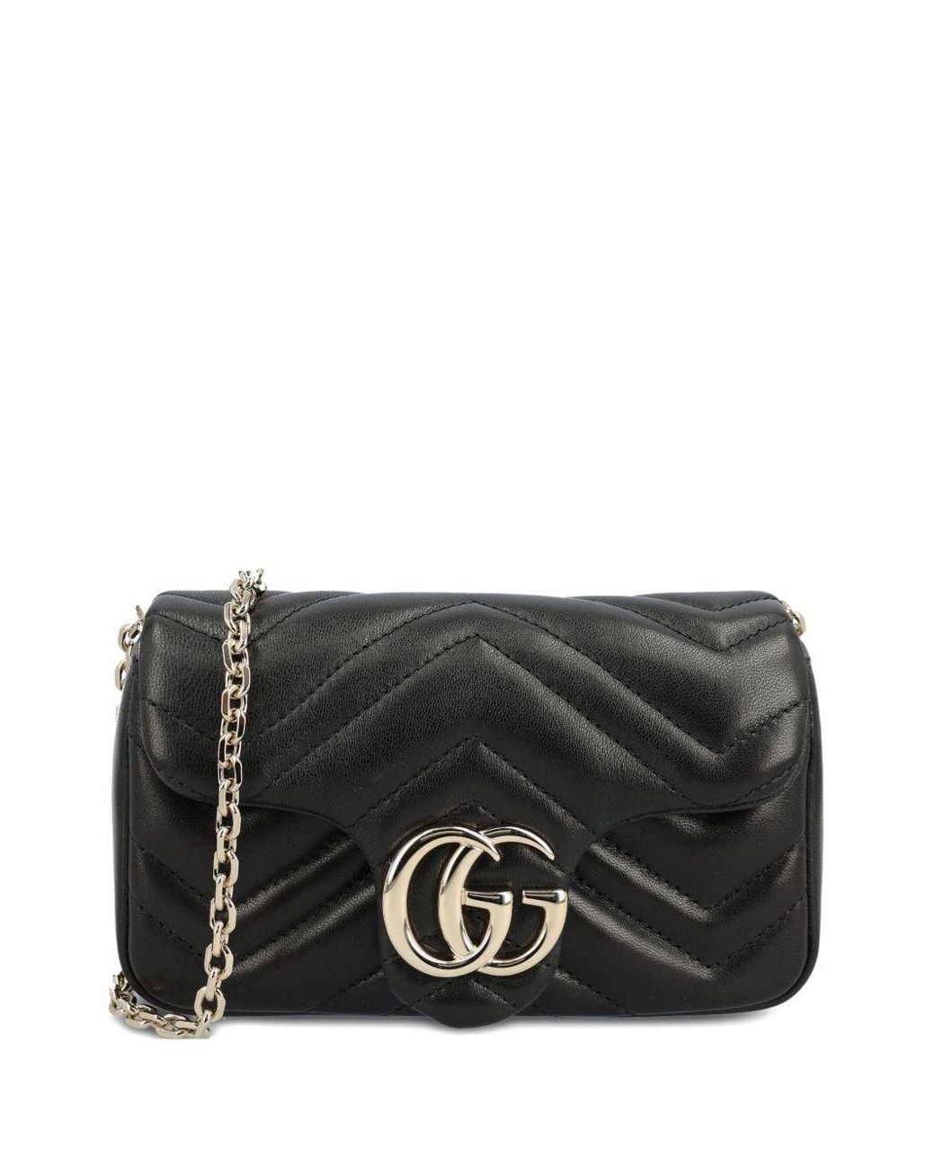 Gucci Black Gg Marmont Mini Bag