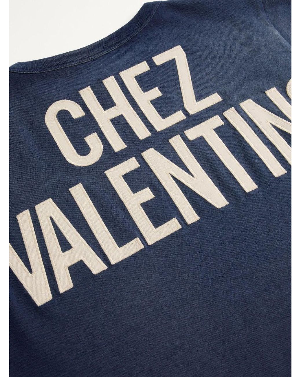 Valentino Blue Chez Cotton T-Shirt for men