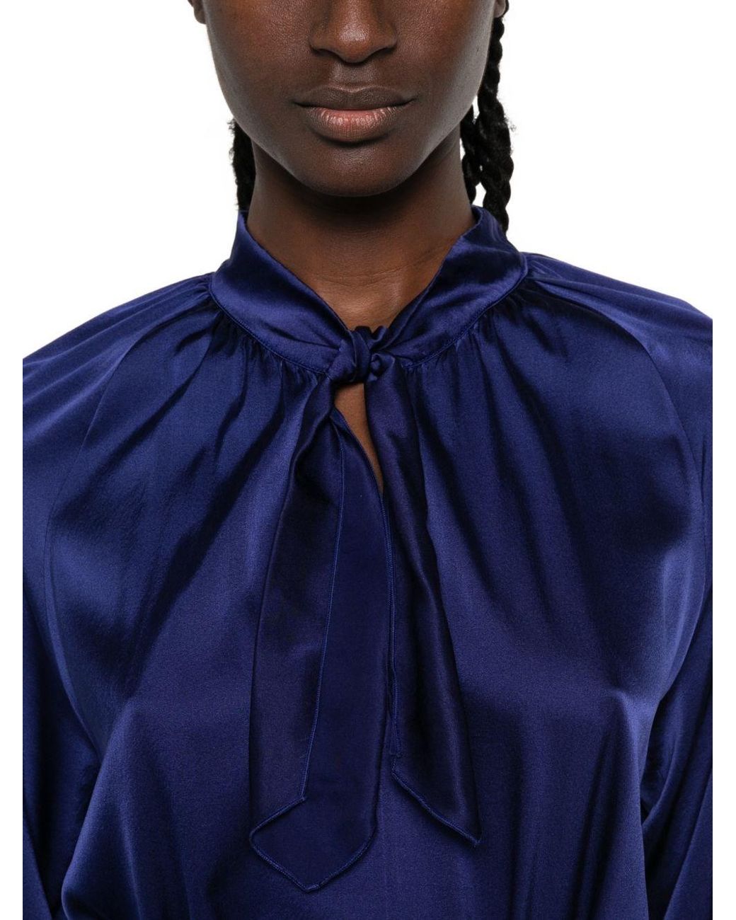Forte_forte Blue Silk Long Dress