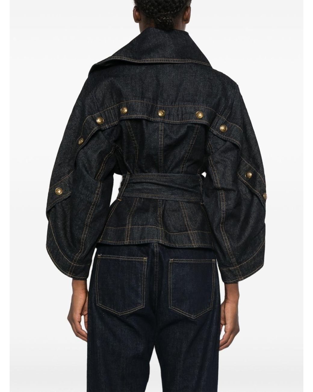 Zimmermann Black Valiant Buttoned Denim Jacket