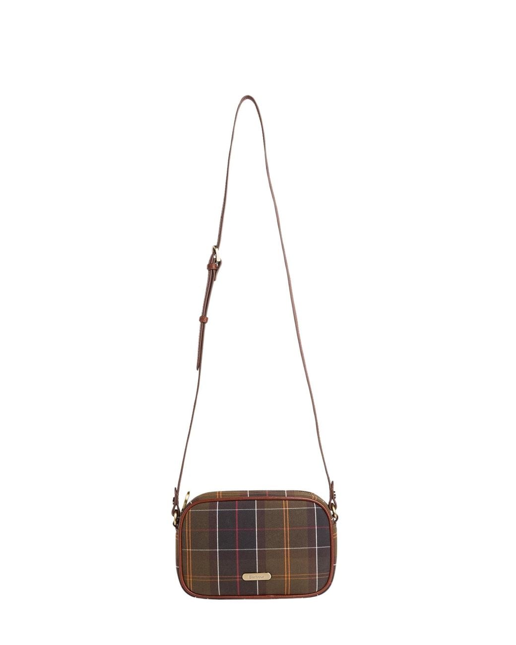 Barbour Brown Daphne Mini Tartan Crossbody Bag for men