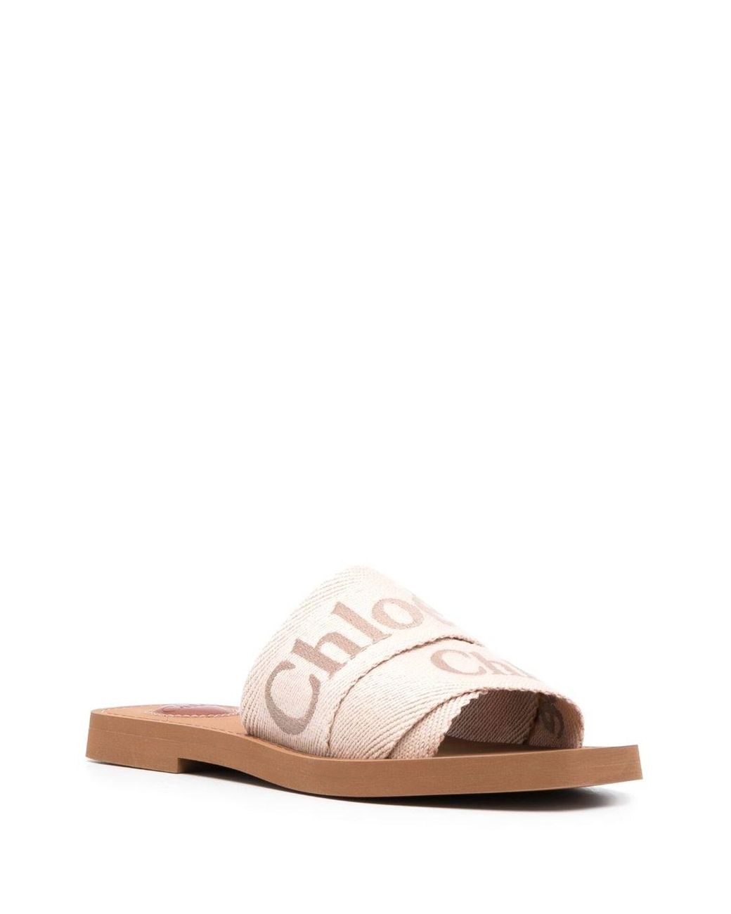 Chloé Pink Woody Slippers