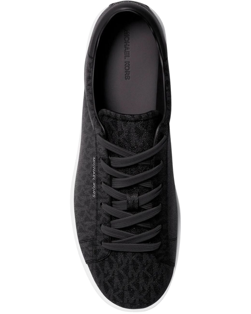 Michael Kors Black Reign Signature Logo Sneakers for men