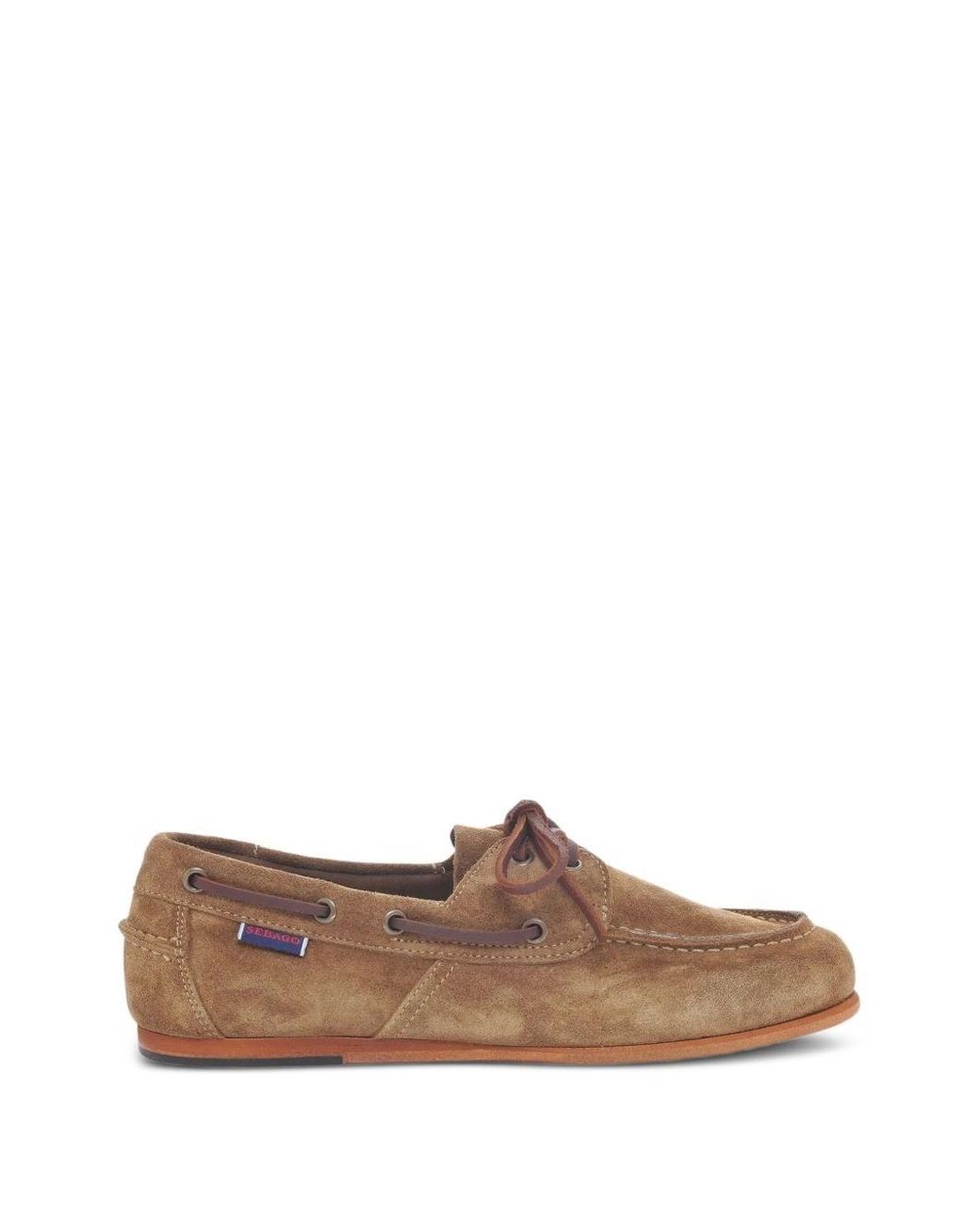 Sebago Brown Flat Loafers By