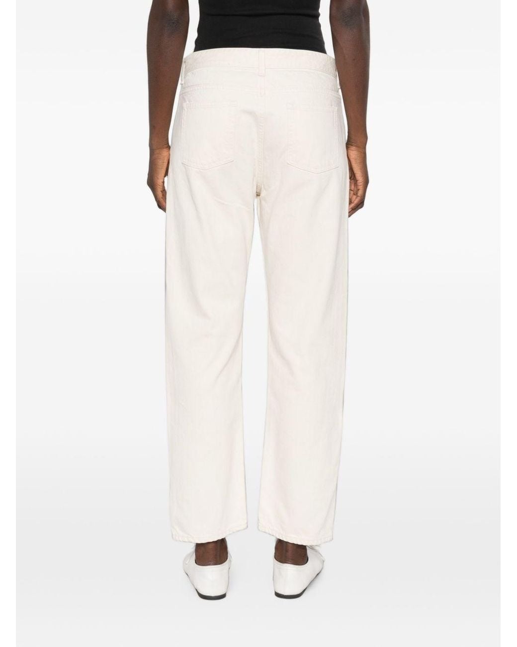 The Row White Riaco Cotton Jeans