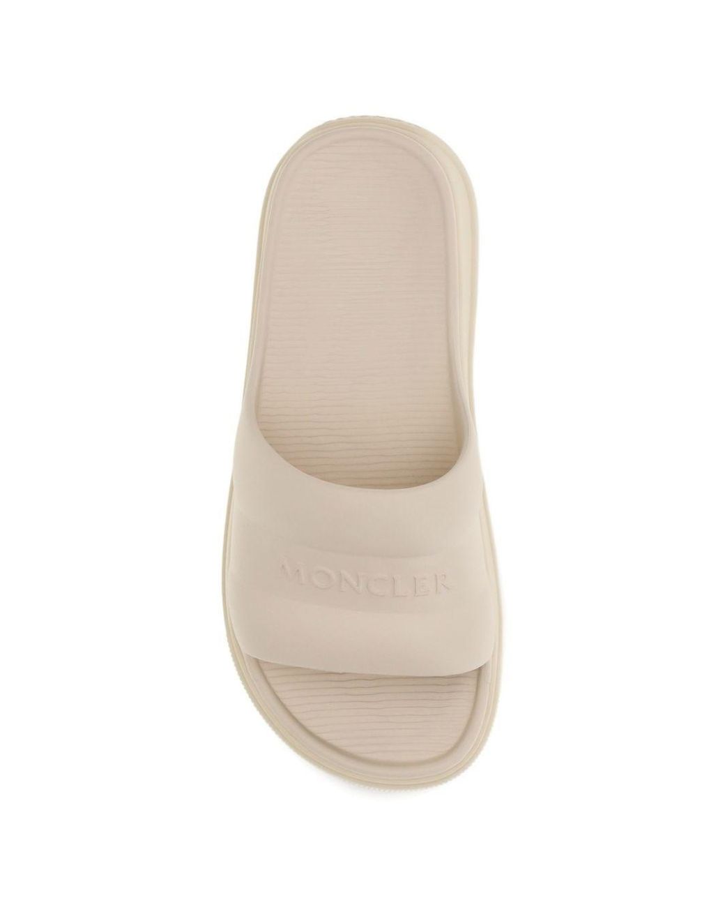 Moncler White Altive Pool Slides
