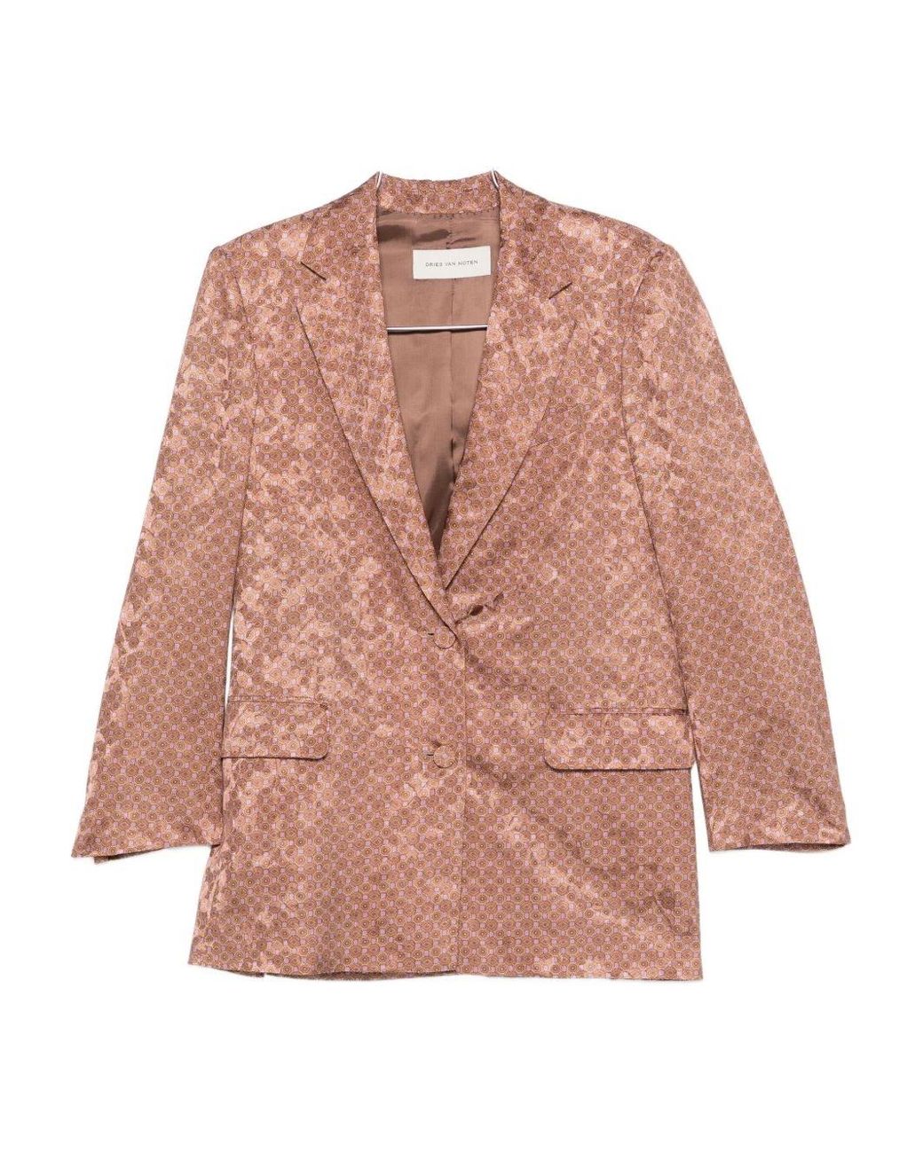 Dries Van Noten Pink Bastis Single-Breasted Jacket