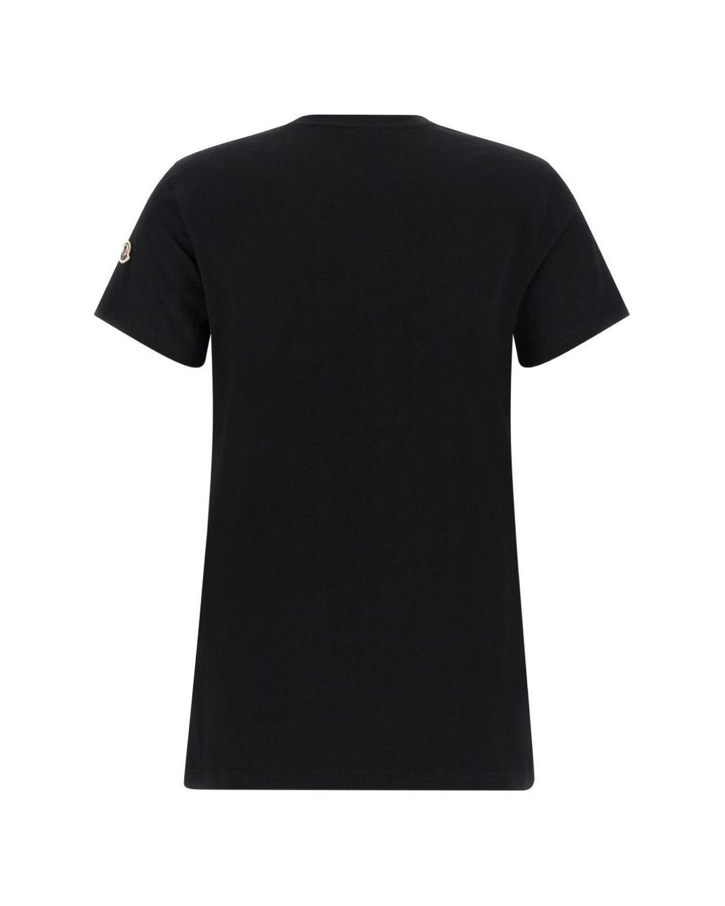 Moncler Black Logo Cotton T-Shirt