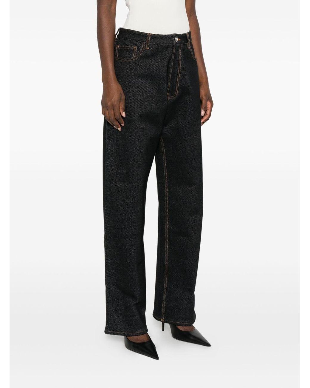 Alaïa Black Denim Cotton Jeans