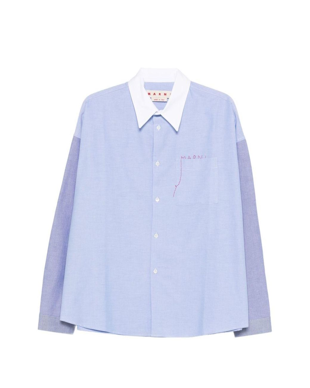 Marni Blue Cotton Shirt for men
