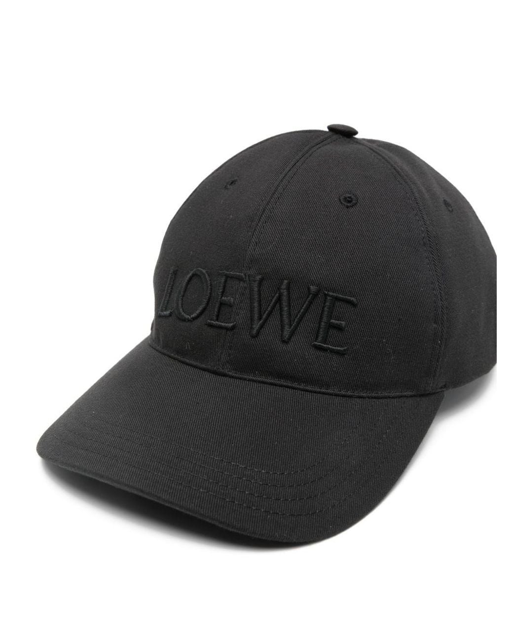 Loewe Black Baseball Hat With Logo
