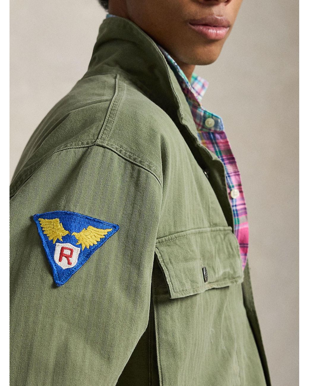 Ralph Lauren Green Cotton Shirt for men