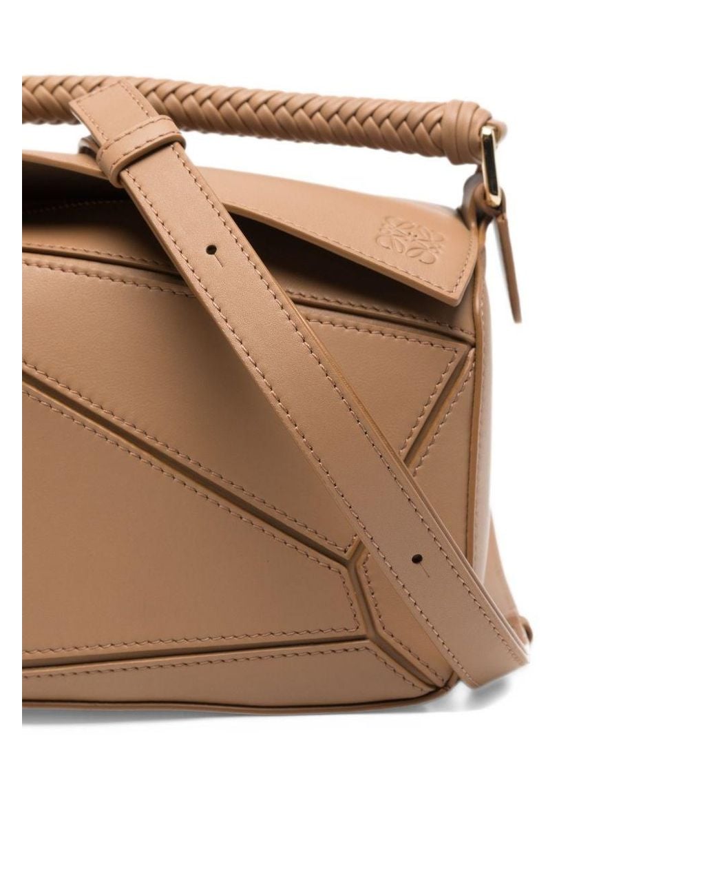 Loewe Brown Puzzle Small Leather Handbag