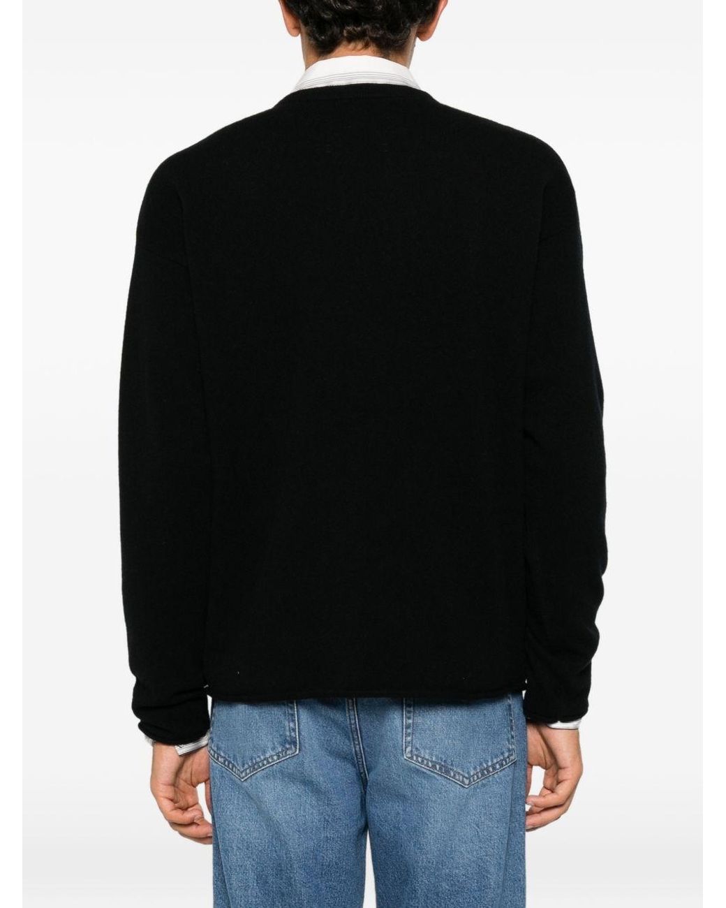 Extreme Cashmere Black Cashmere Crewneck Sweater