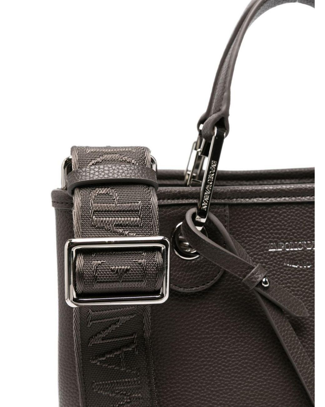 Emporio Armani Black Myea Small Tote Bag