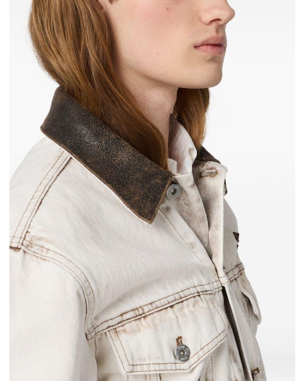 Miu Miu White Denim Cotton Jacket