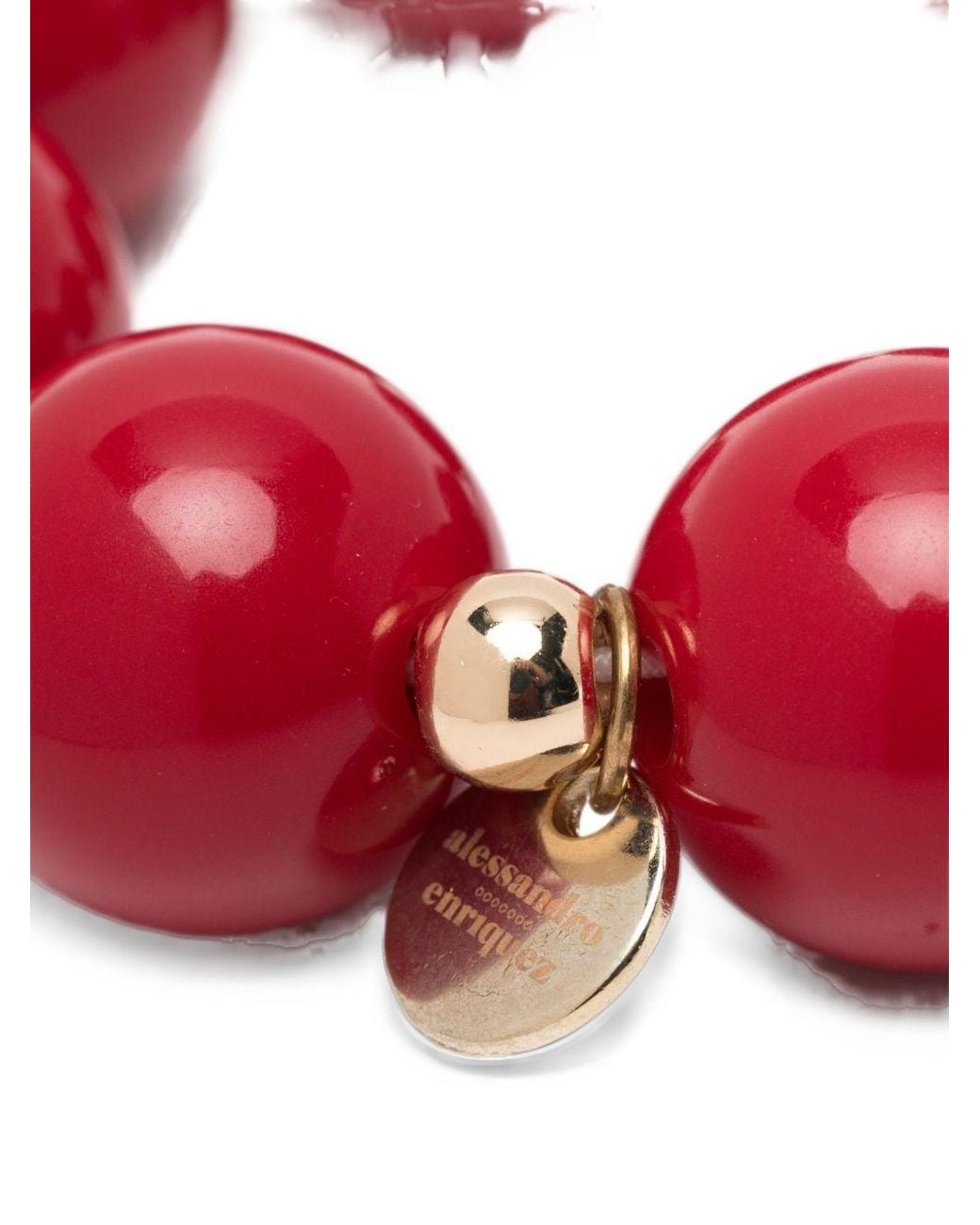 ALESSANDRO ENRIQUEZ Red Pearl Bracelet