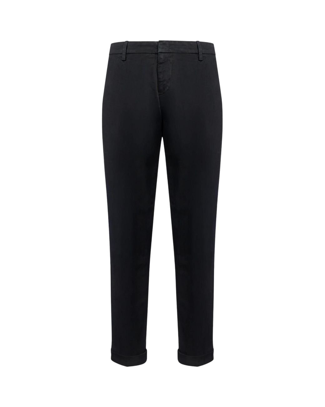 Dondup Black Pants Gaubert Relax for men