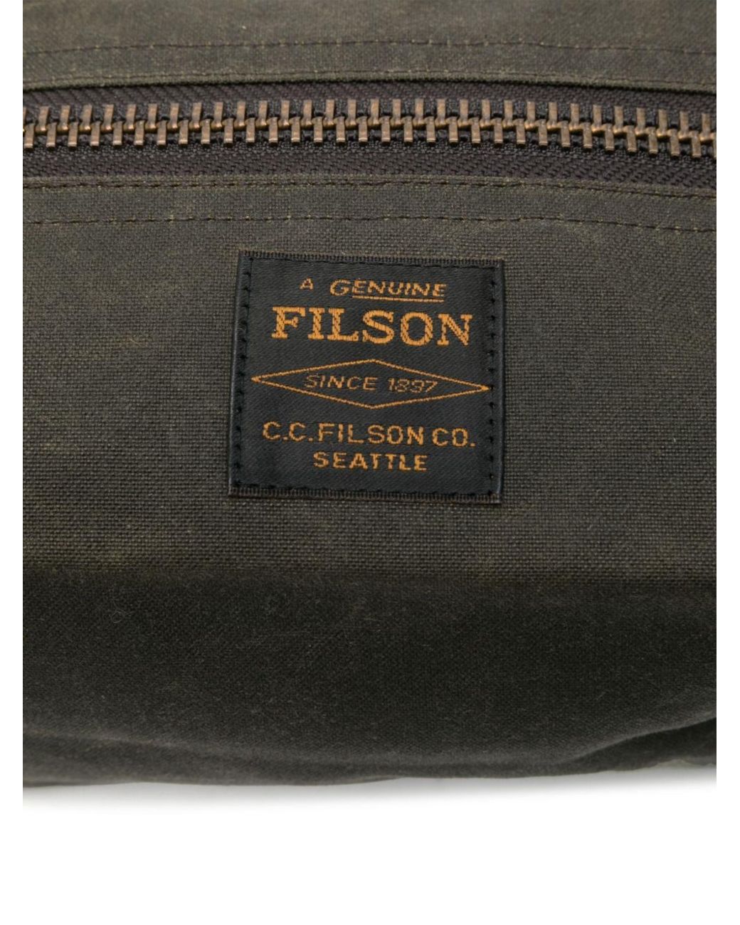 Filson Gray Logo Pouch