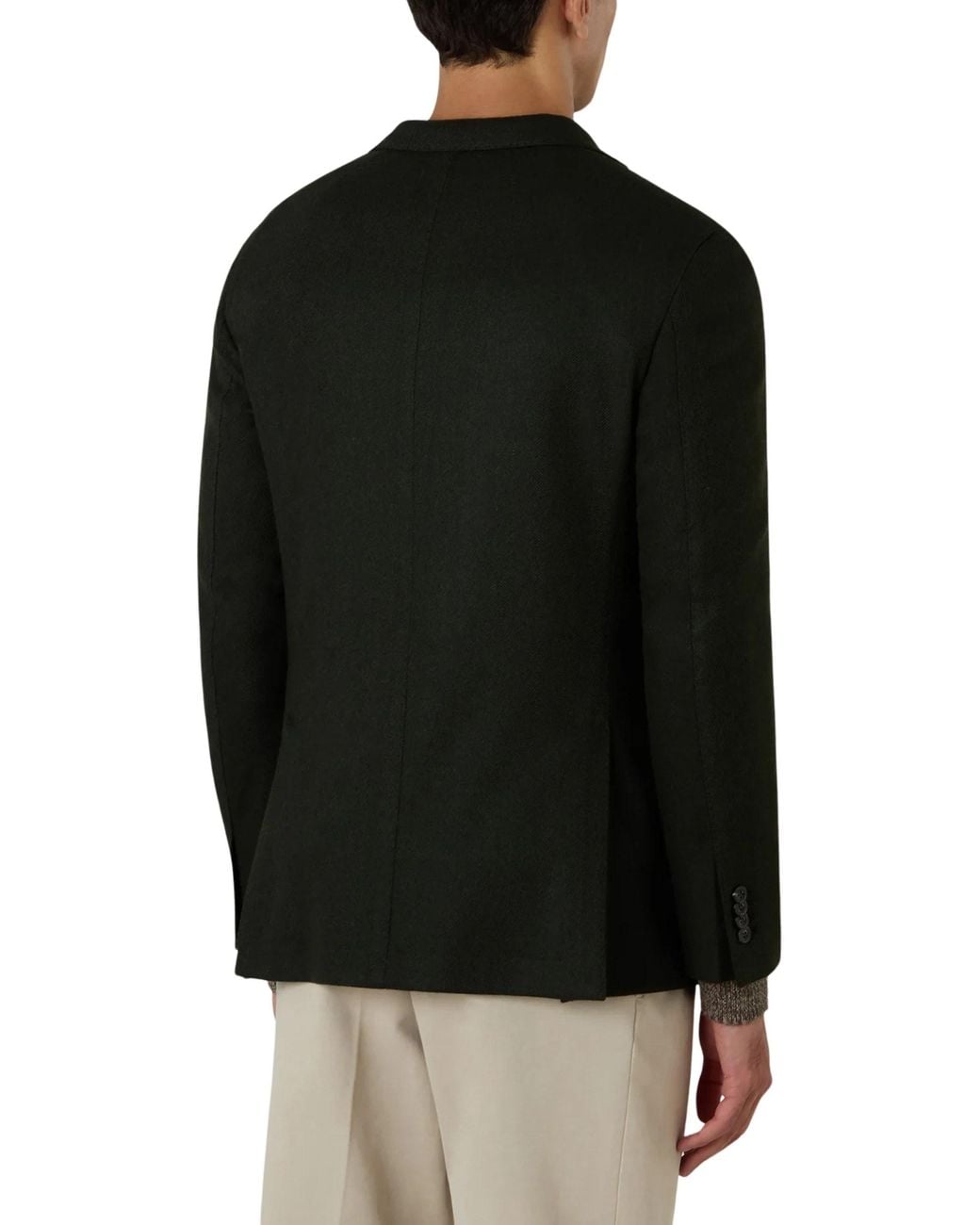 Boglioli Black Tailored Wool & Nylon Jacket for men