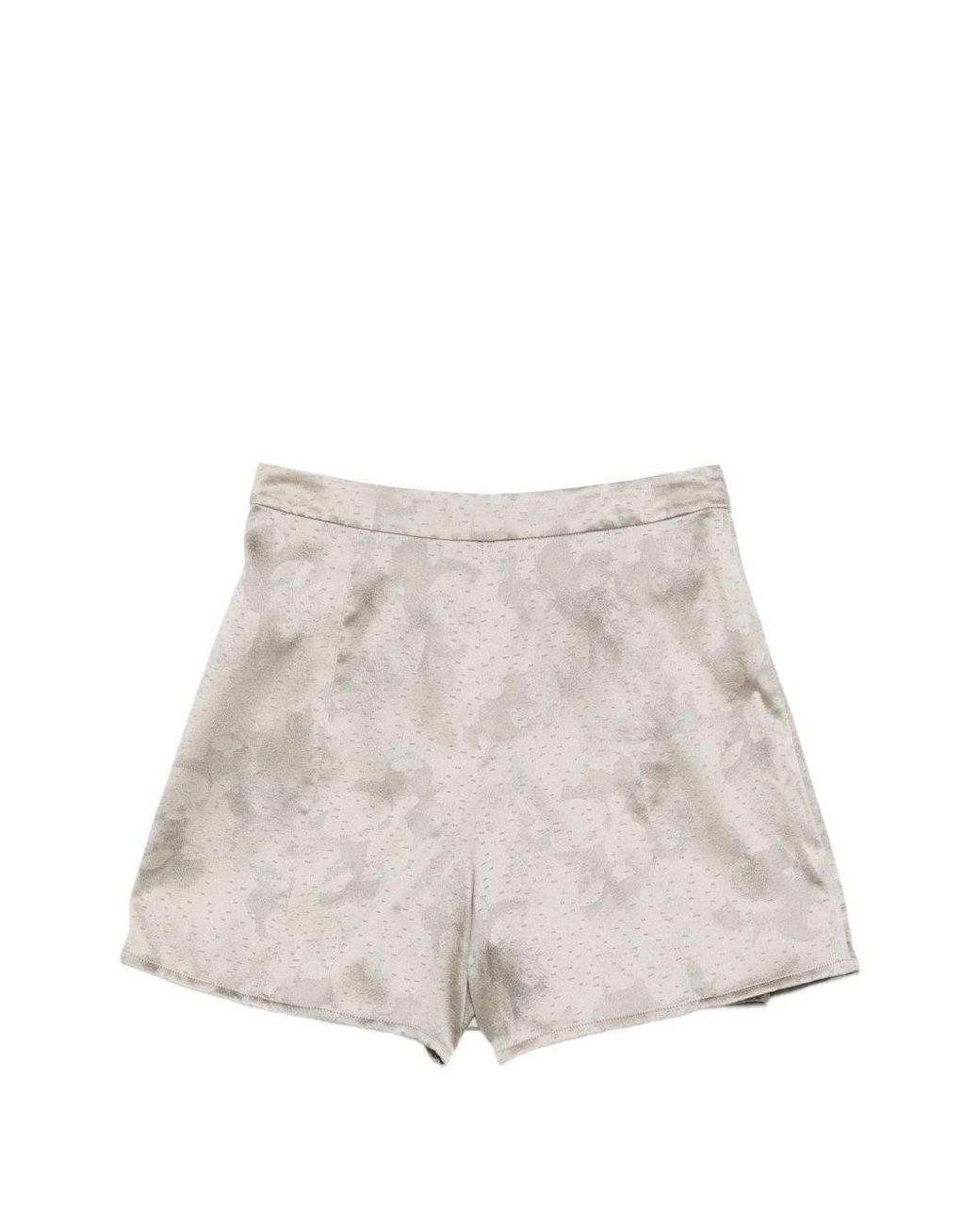 Emporio Armani White Pleated Shorts