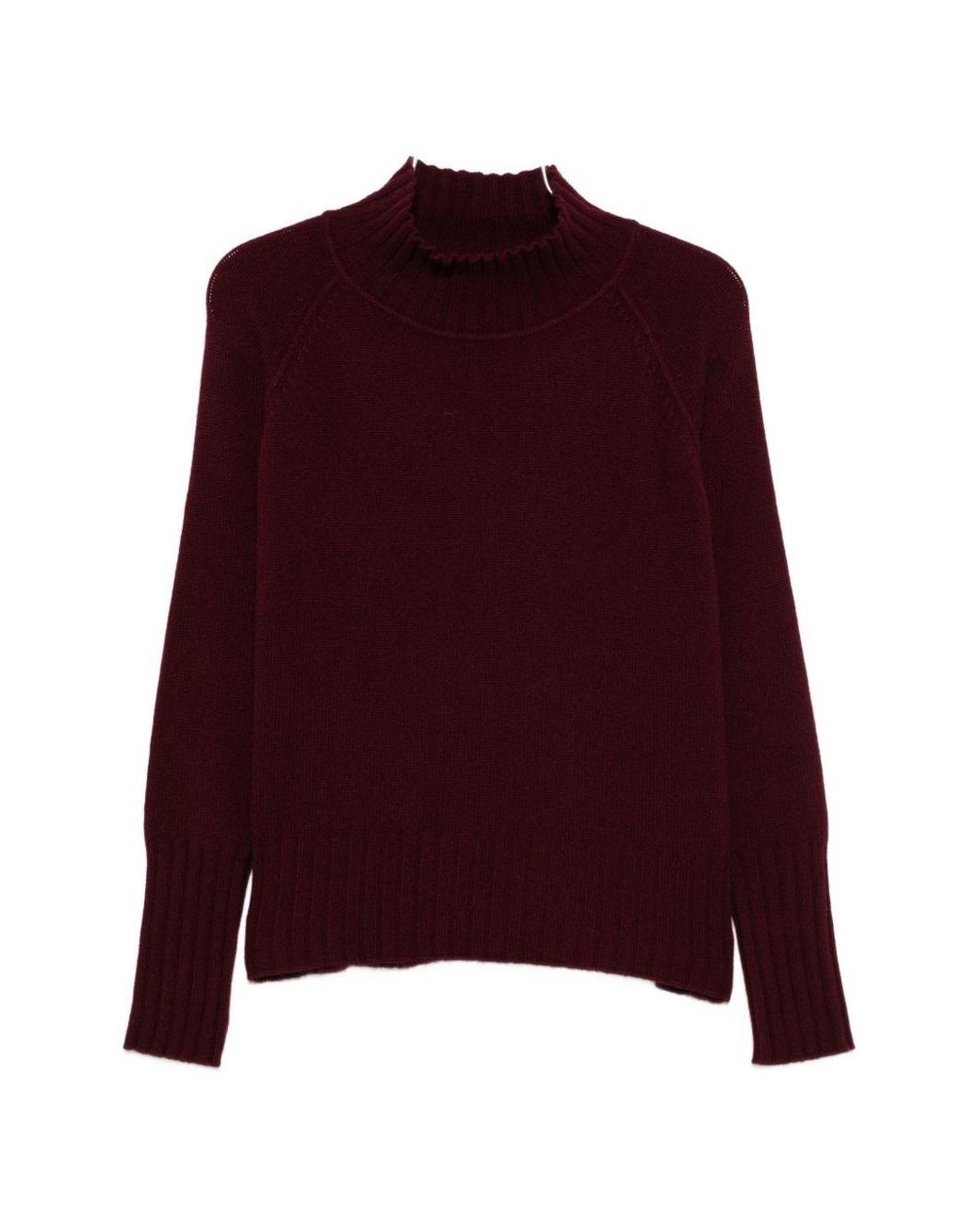 Be You Purple Cashmere Turtle-Neck Sweater