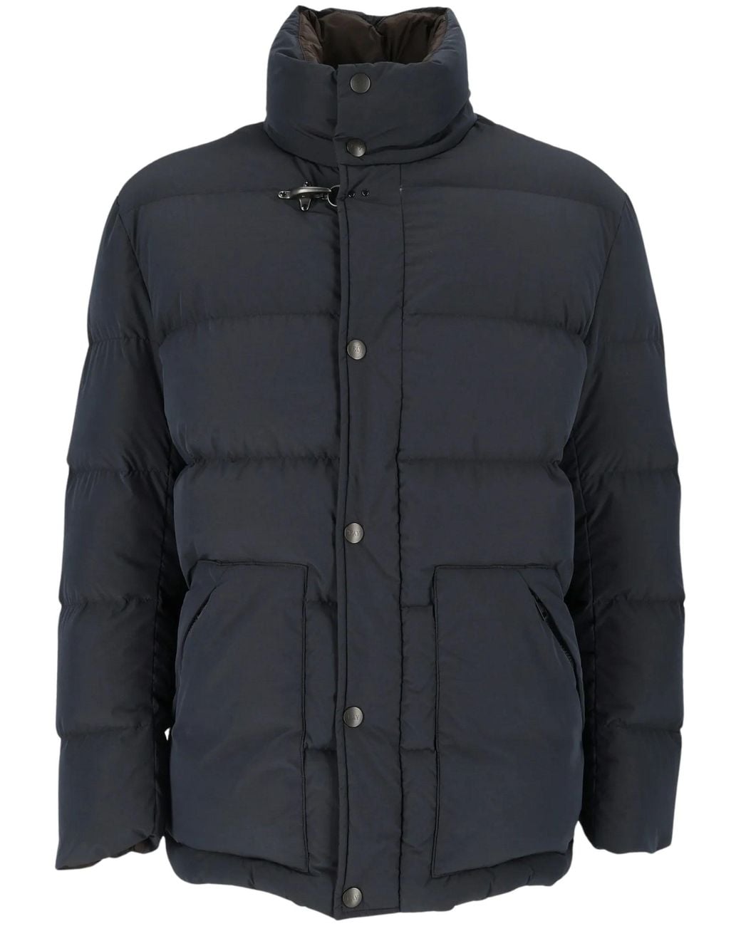 Fay Blue High-Neck Quilted Down Jacket for men