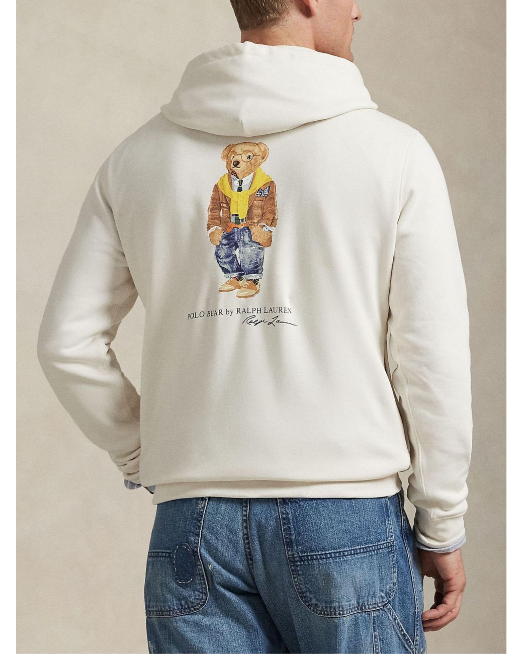 Polo Ralph Lauren White Polo Bear Sweatshirt for men