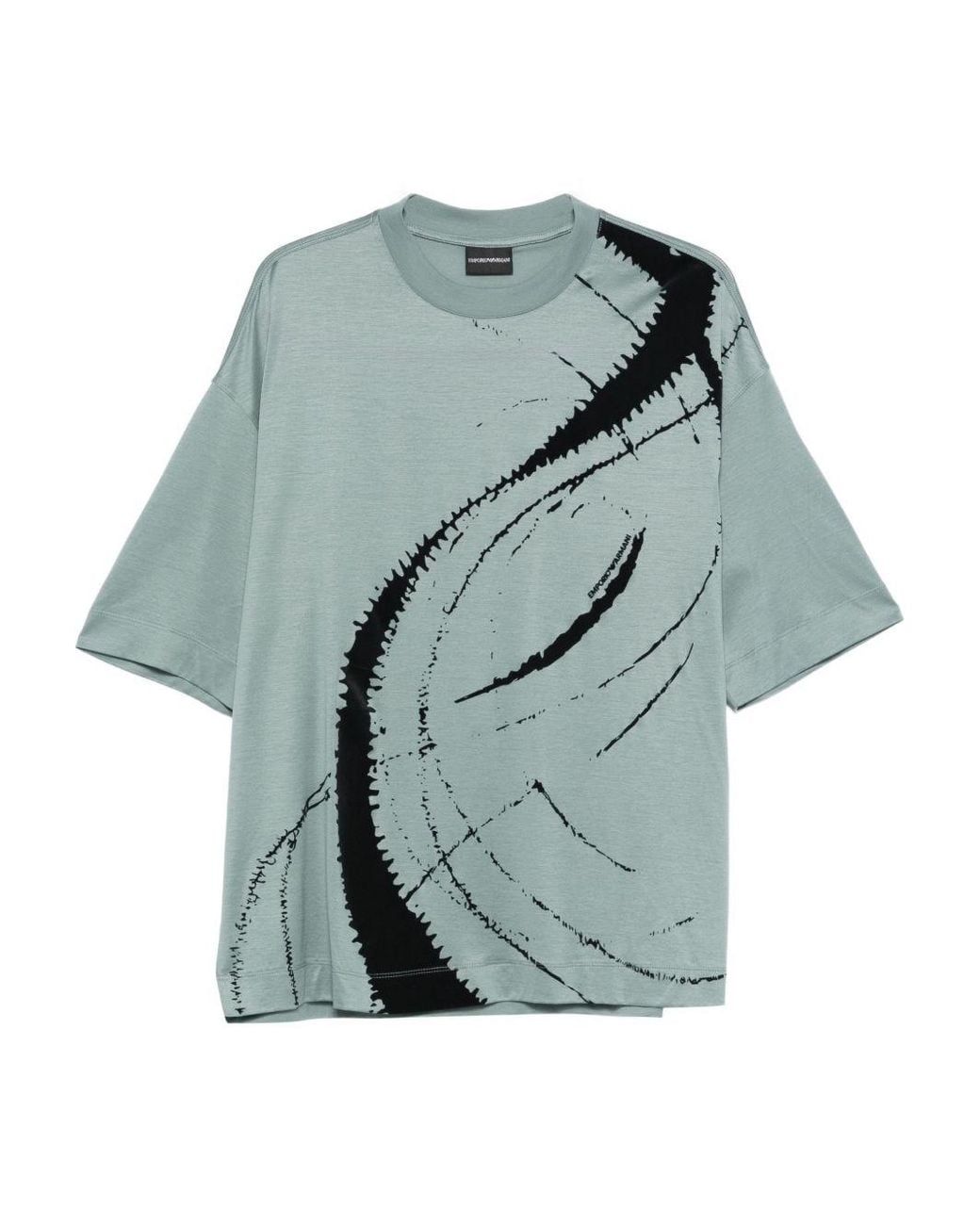 Emporio Armani Blue Cotton Blend T-Shirt for men