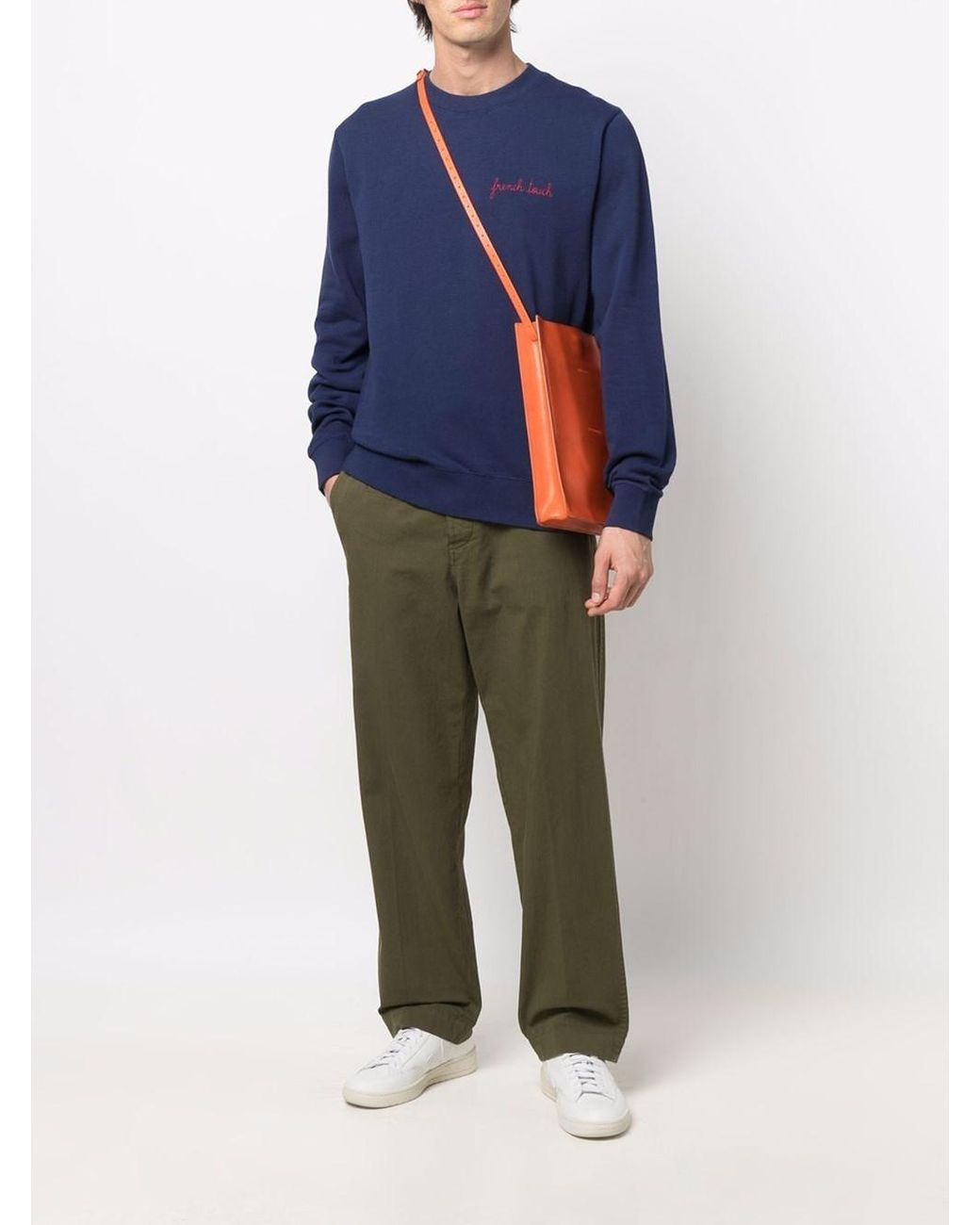 Maison Labiche Blue Cotton Sweater for men