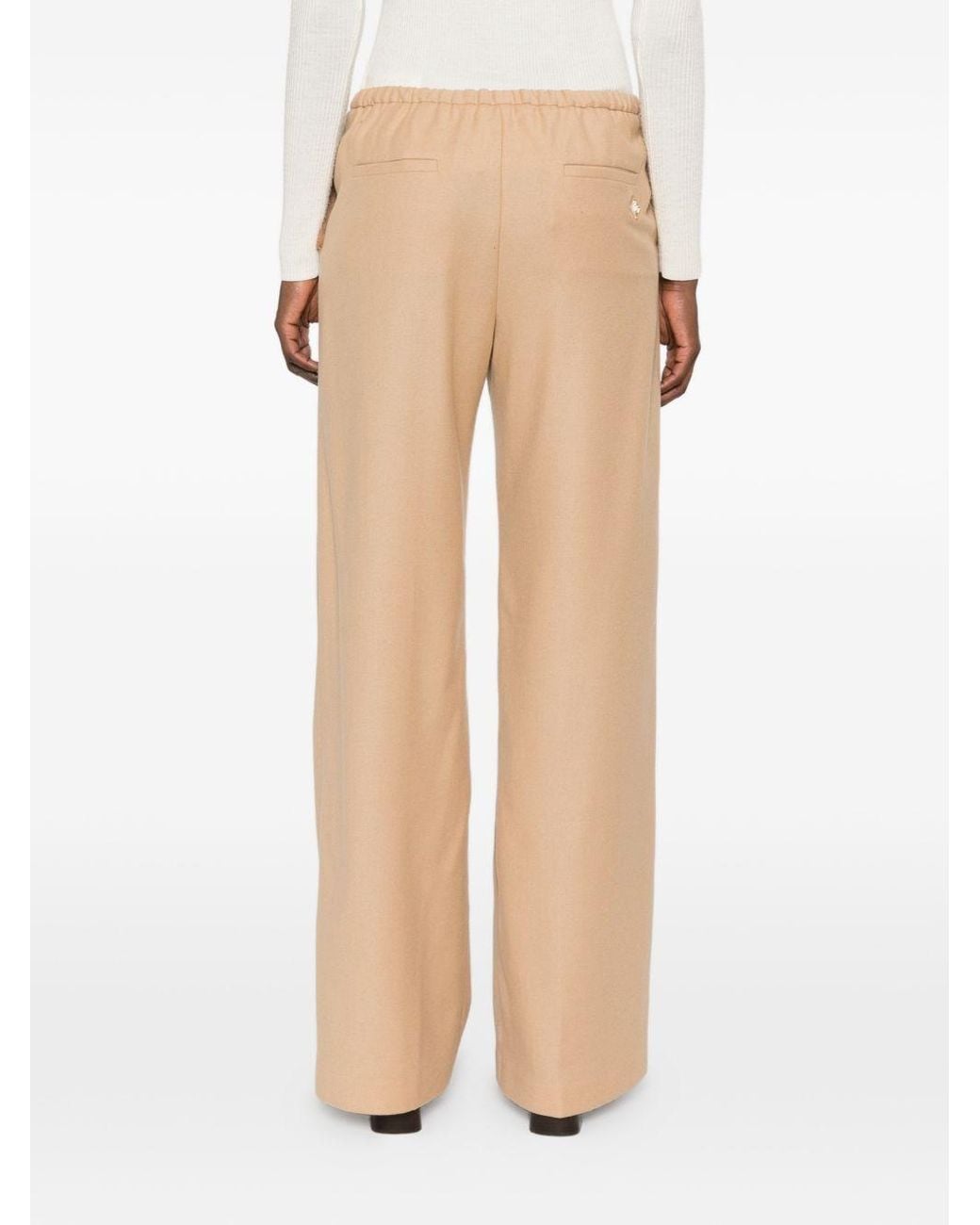 Herno Natural Wool Trousers