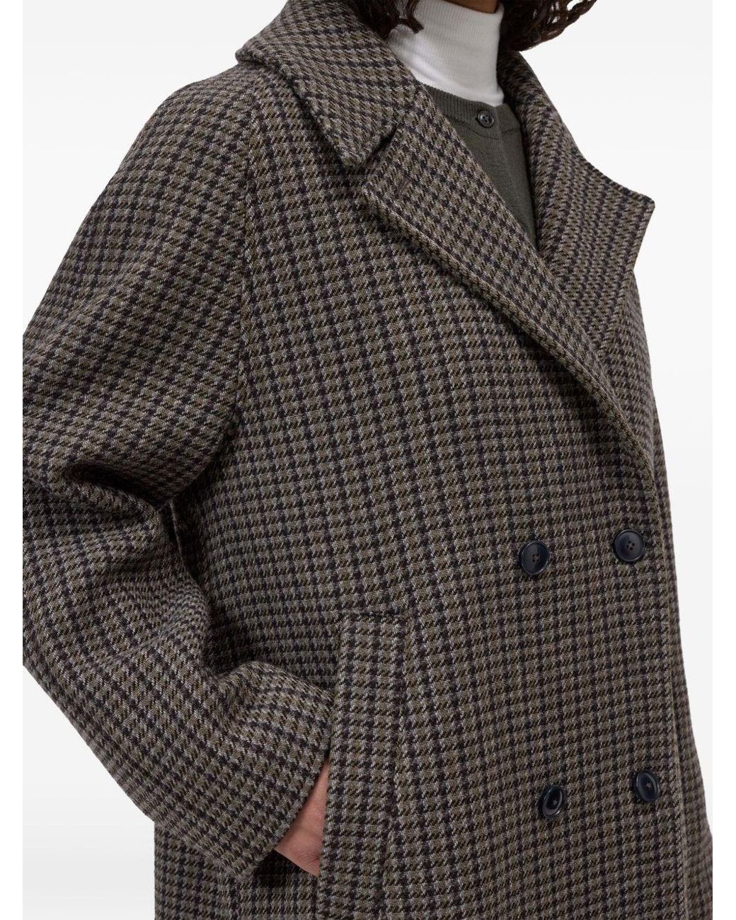 Closed Gray Wool Blend Double-Breasted Coat
