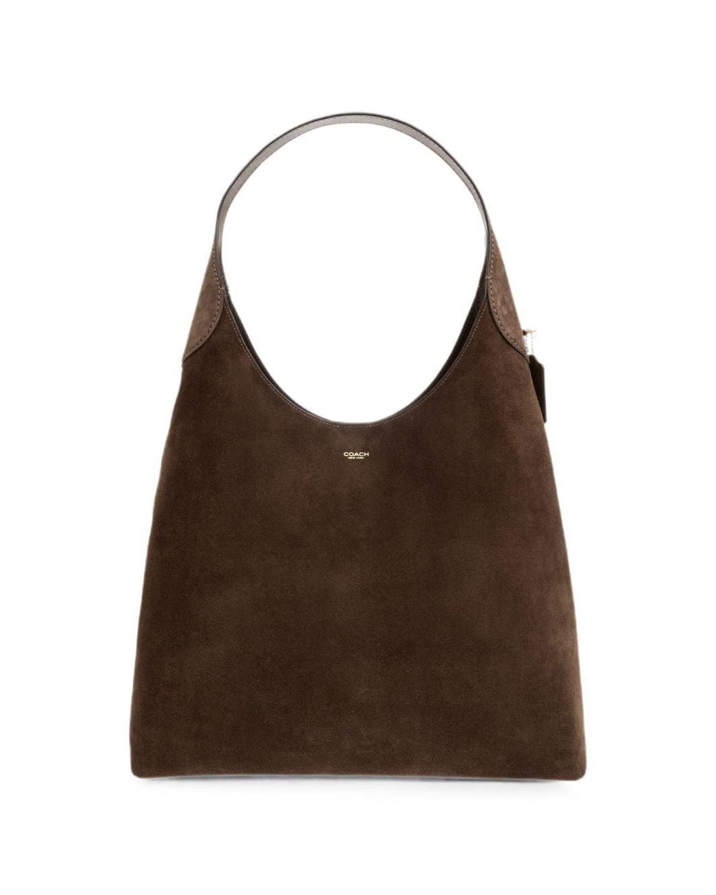COACH Brown Brooklyn 39 Suede Leather Shoulder Bag
