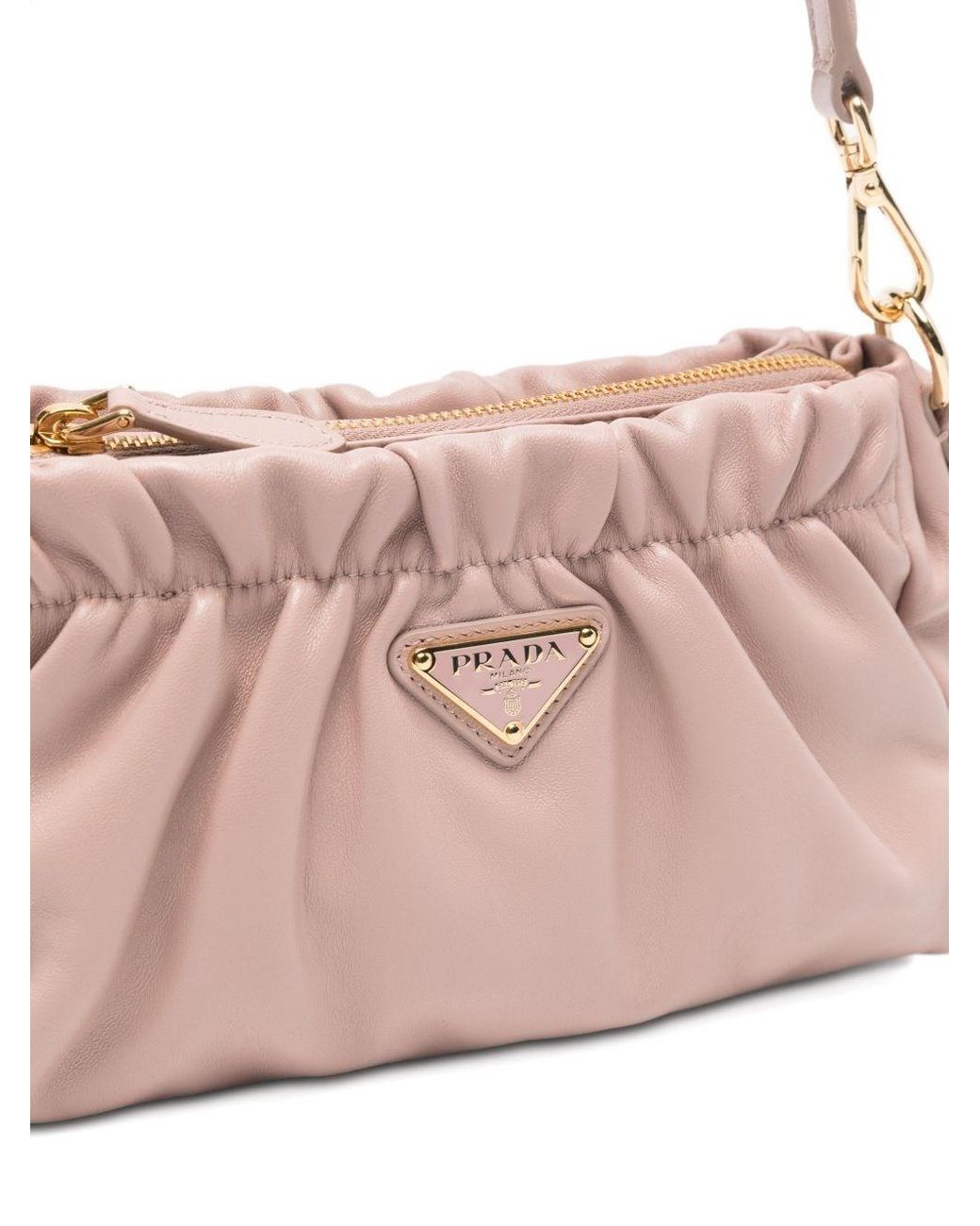 Prada Pink Leather Shoulder Bag