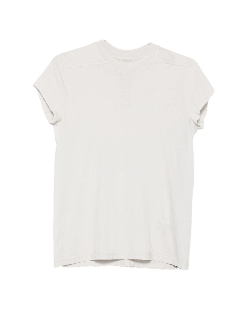 Rick Owens White Cotton T-Shirt
